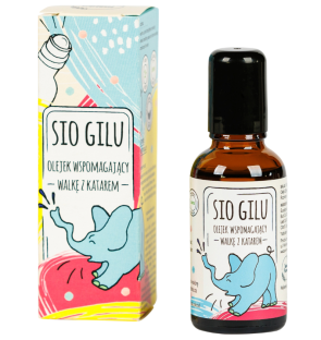 Obrazek dla: SIO GILU OLEJEK dla dzieci NA KATAR I PRZEZIĘBIENIE rozgrzewający 30 ml